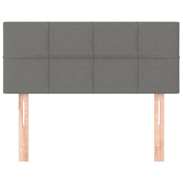 vidaXL Kopfteil Dunkelgrau 100x5x78/88 cm Stoff
