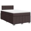 vidaXL Boxspringbett mit Matratze Dunkelbraun 120x190 cm Stoff