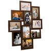 vidaXL Collage Bilderrahmen f&uuml;r 10x(10x15 cm) Fotos Dunkelbraun MDF