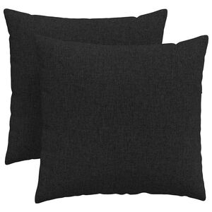 vidaXL Sofakissen 2 pcs Schwarz 45 x 45 cm Stoff