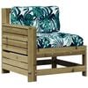 vidaXL 5-tlg. Garten-Lounge-Set mit Kissen Impr&auml;gniertes Kiefernholz