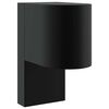 vidaXL Au&szlig;enwandleuchte Schwarz 12 x 7 x 15 cm Edelstahl