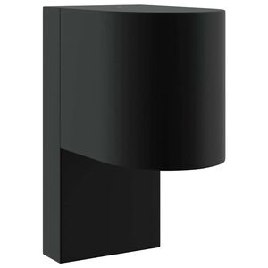 vidaXL Au&szlig;enwandleuchte Schwarz 12 x 7 x 15 cm Edelstahl
