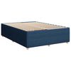 vidaXL Boxspringbett mit Matratze Blau 140x200 cm Stoff