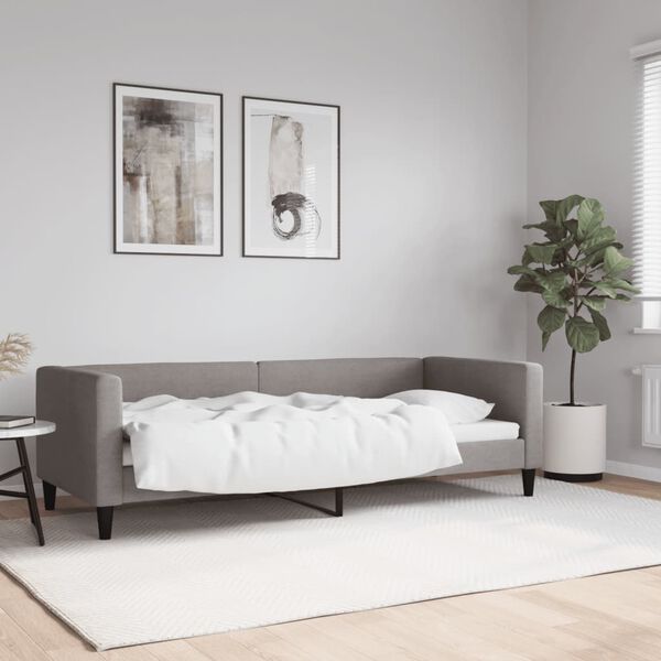 vidaXL Tagesbett Taupe 80x200 cm Stoff