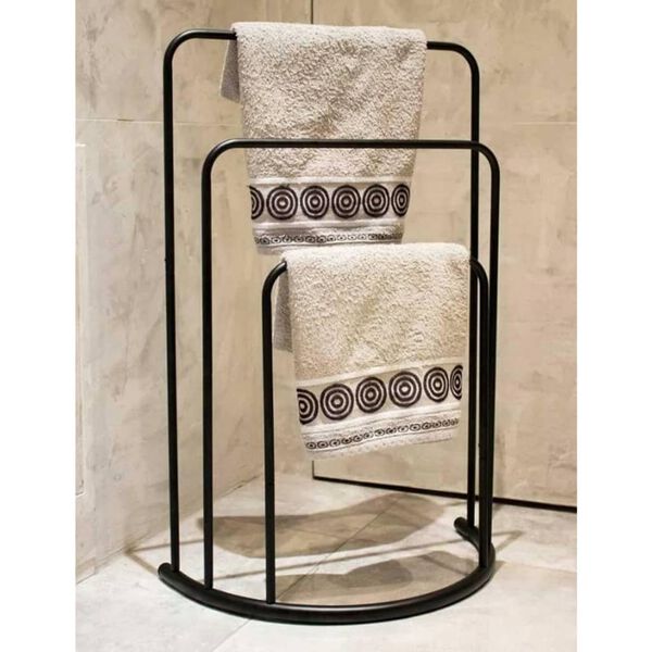 Bathroom Solutions Handtuchst&auml;nder 49,5x75 cm Metall Schwarz
