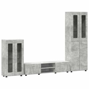 vidaXL TV-Schrankset FLORIN 3 stk. 150 x 39 x 30 cm Betongrau