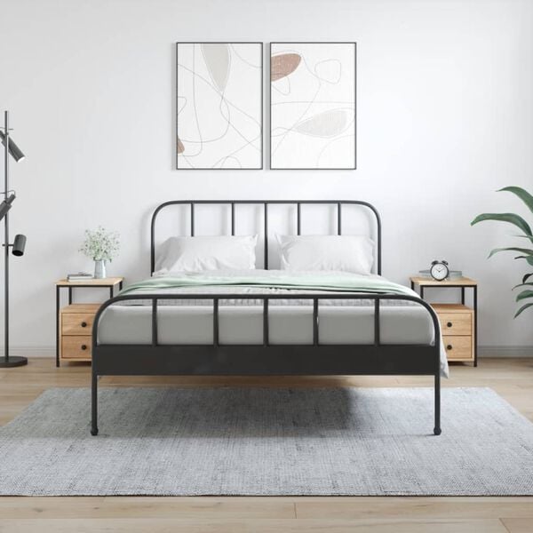 vidaXL Nachttische 2 Stk. Sonoma-Eiche 34x35,5x50 cm Holzwerkstoff