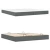 vidaXL Bettgestell mit Matratze mit Matratze 2 pcs Dunkelgrau Stoff
