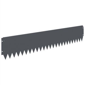 vidaXL Rasenkante 30 stk. 103 x 20 cm Stahl Anthrazit