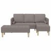 vidaXL Sofa Set mit Kissen 2 pcs Taupe Polyester