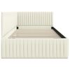 vidaXL Eckbettgestell mit Kopfteil Creme 100 cm x 200 cm Samt