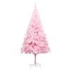 vidaXL Künstlicher Weihnachtsbaum mit Beleuchtung & Kugeln Rosa 210cm