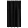 vidaXL Verdunkelungs-Vorh&auml;nge mit Ringen 2 pcs Schwarz 140 x 140 cm