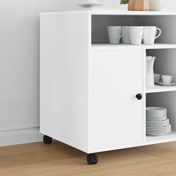 vidaXL Rolle Schwarz Eisen und Polypropylen