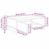 vidaXL Couchtisch Artisan-Eiche 90 x 60 x 35 cm Holzwerkstoff