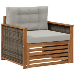 vidaXL Outdoor Mittelsofa Massivholz Akazie Natur
