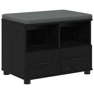 vidaXL Flurbank Schwarz Eichen-Optik 60 x 38 x 46 cm
