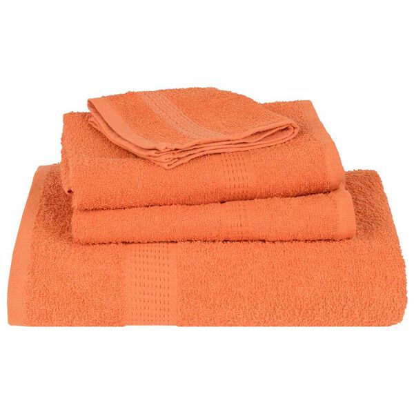 vidaXL 6-tlg. Handtuch-Set Orange 360 g/m² 100% Baumwolle