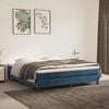 vidaXL Taschenfederkernmatratze Mittel Dunkelblau 160x220x20 cm Samt