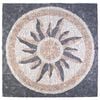 vidaXL Mosaikfliesen Sonnenmuster Mehrfarbig 120 x 120 cm aus Marmor