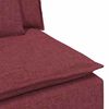 vidaXL Modulares Sofa mit Kissen Weinrot