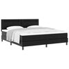 vidaXL Boxspringbett mit Matratze Schwarz 180 x 200 cm Kunstleder