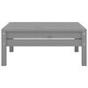 vidaXL 4-tlg. Garten-Lounge-Set Grau Massivholz Kiefer