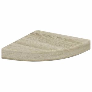 vidaXL Eck-Schweberegal Eichen-Optik 25x25x3,8 cm MDF