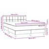 vidaXL Boxspringbett mit Matratze Schwarz 160x220 cm Samt
