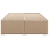 vidaXL Bettgestell Cappuccino-Braun 160x200 cm Kunstleder
