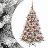 vidaXL K&uuml;nstlicher Weihnachtsbaum mit Kugel 150 cm 150 LEDs