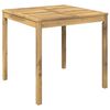 vidaXL Gartentisch Wei&szlig; 80 x 80,5 x 75 cm Massivholz Akazie