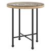 vidaXL Esstisch &Oslash;50 cm Hartglas und Stahl