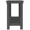 vidaXL Werkbank Grau 140x50x80 cm Massivholz Kiefer