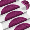 vidaXL Stufenmatten 10 Stk. 56x17x3 cm Violett Halbrund