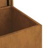 vidaXL Au&szlig;enlagerbox Rostig 80 x 50,5 x 50 cm Stahl