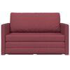 vidaXL Schlafsofa 110cm Weinrot Stoff
