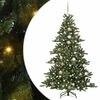 vidaXL K&uuml;nstlicher klappbarer Weihnachtsbaum Gr&uuml;n 180 cm PVC und Stahl