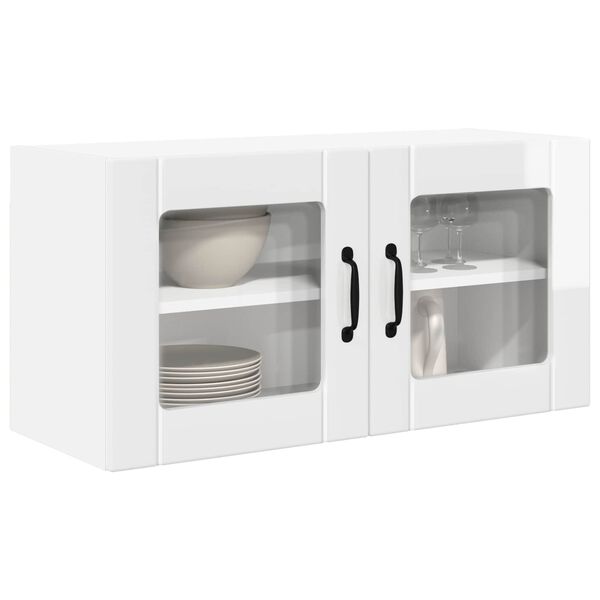 vidaXL K&uuml;chenschrank Hochglanz Wei&szlig; 80 x 31 x 40 cm Holzwerkstoff