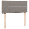 vidaXL Boxspringbett mit Matratze Taupe 120x190 cm Stoff