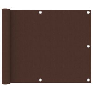 vidaXL Balkon-Sichtschutz Braun 75x500 cm Oxford-Gewebe