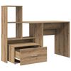 vidaXL Schreibtisch Artisan-Eiche 131,5 x 50 x 106,5 cm Holzwerkstoff