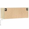 vidaXL TV-Wandschrank mit LED-Beleuchtung Sonoma-Eiche 100x31x35 cm