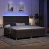vidaXL Boxspringbett mit Matratze Braun 200 x 200 cm Stoff