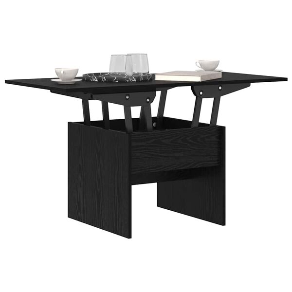 vidaXL Couchtisch Schwarz Eichen-Optik 55 x 54,5 x 45 cm Holzwerkstoff