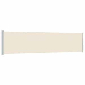 vidaXL Ausziehbare Seitenmarkise 117&times;514 cm Creme