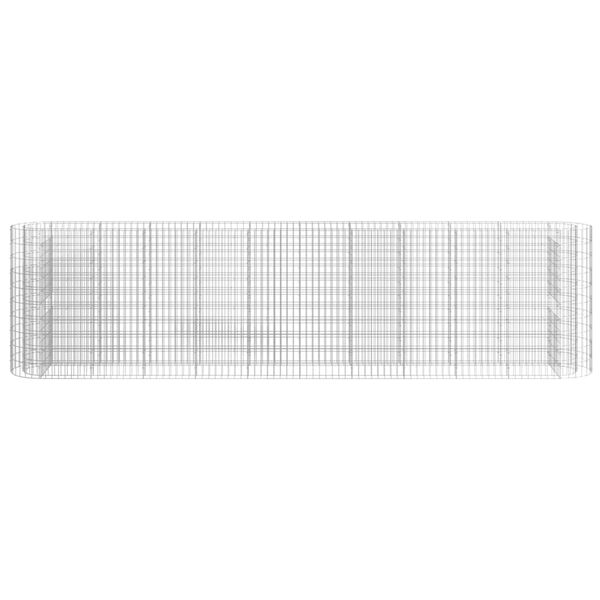 vidaXL Gabionen-Hochbeet Verzinktes Eisen 400x50x100 cm