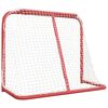 vidaXL Hockey-Tor Rot und Weiß 183x71x122 cm Polyester