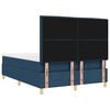 vidaXL Boxspringbett mit Matratze mit Kopfteil Blau 140 x 190 cm Stoff